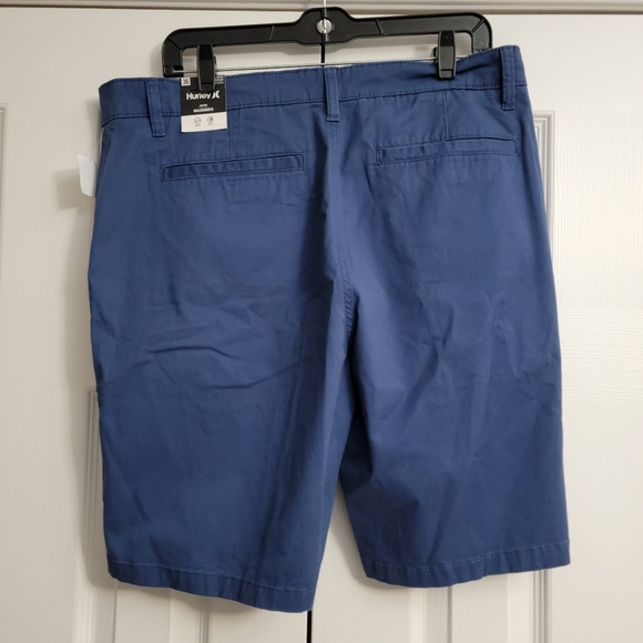 Hurley men's Essential Cotton Twill Walk Short Navy Blue Size 36 - Picture 6 of 9